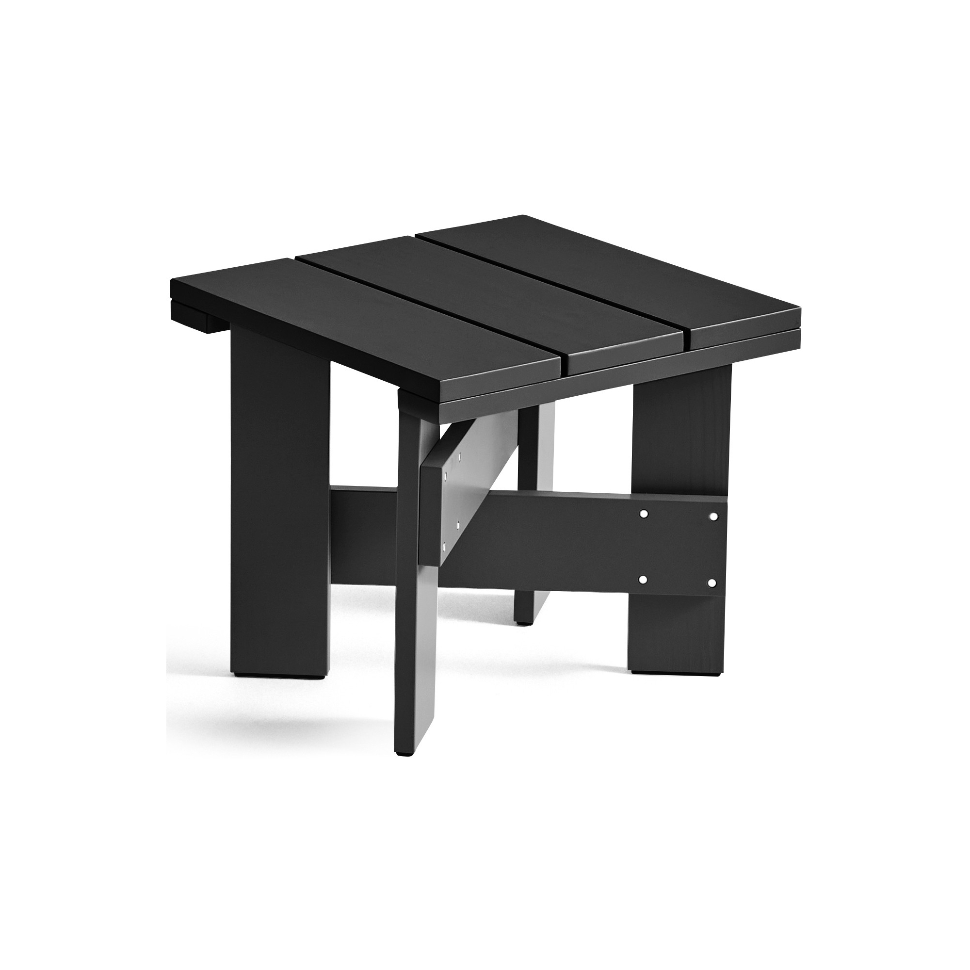 CRATE Low table – 45 x 45 x H40 cm – Black - HAY