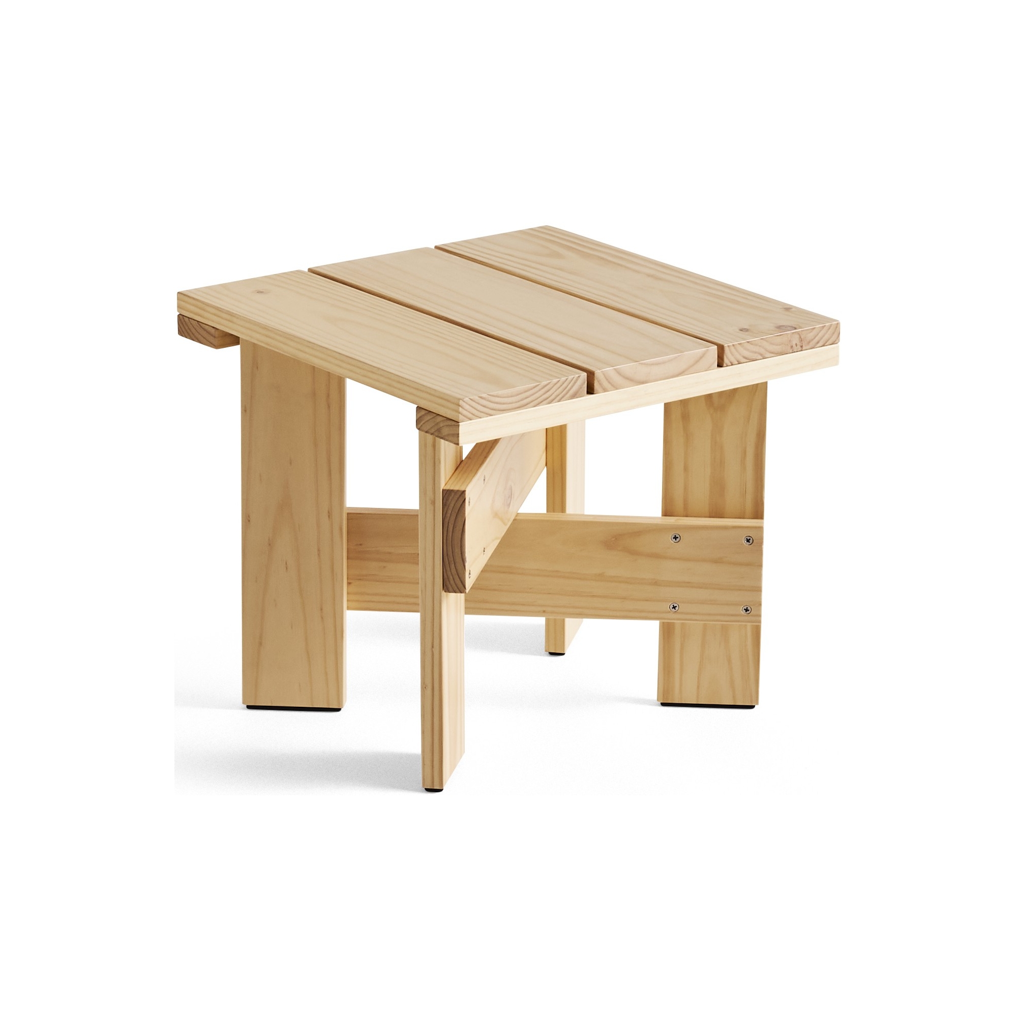 CRATE Low table – 45 x 45 x H40 cm – Natural pine - HAY