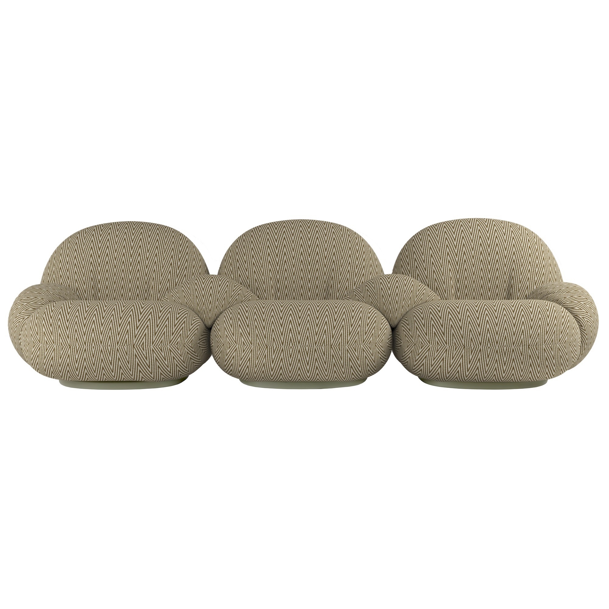 Chevron 022 – 3-seater sofa with middle armrests – Pacha Outdoor - Gubi