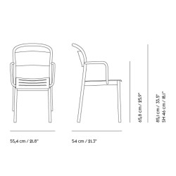 armchair grey - Linear Steel - Muuto