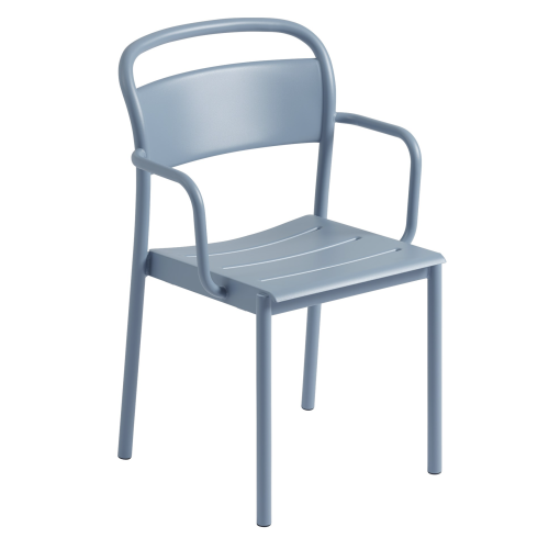 fauteuil de table pale blue - Linear Steel - Muuto