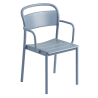 armchair pale blue- Linear Steel - Muuto