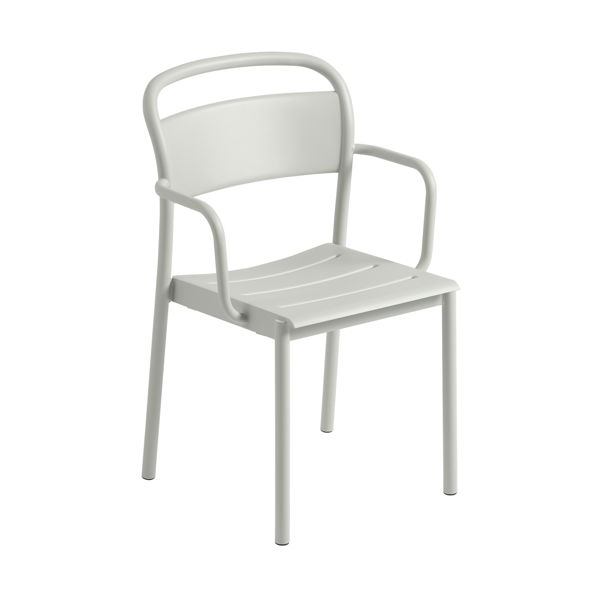 fauteuil de table gris - Linear Steel - Muuto