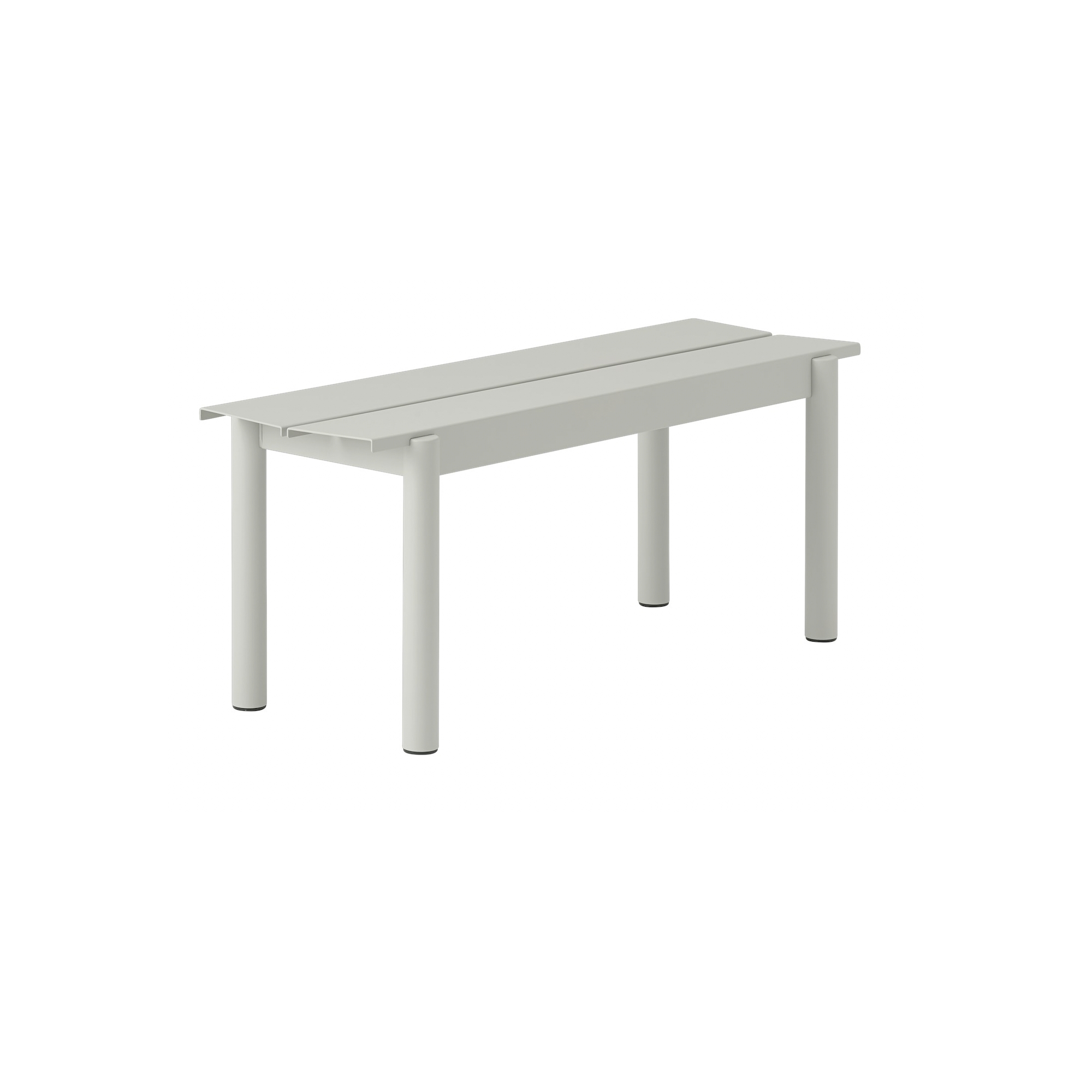 banc 110 gris - Linear Steel - Muuto