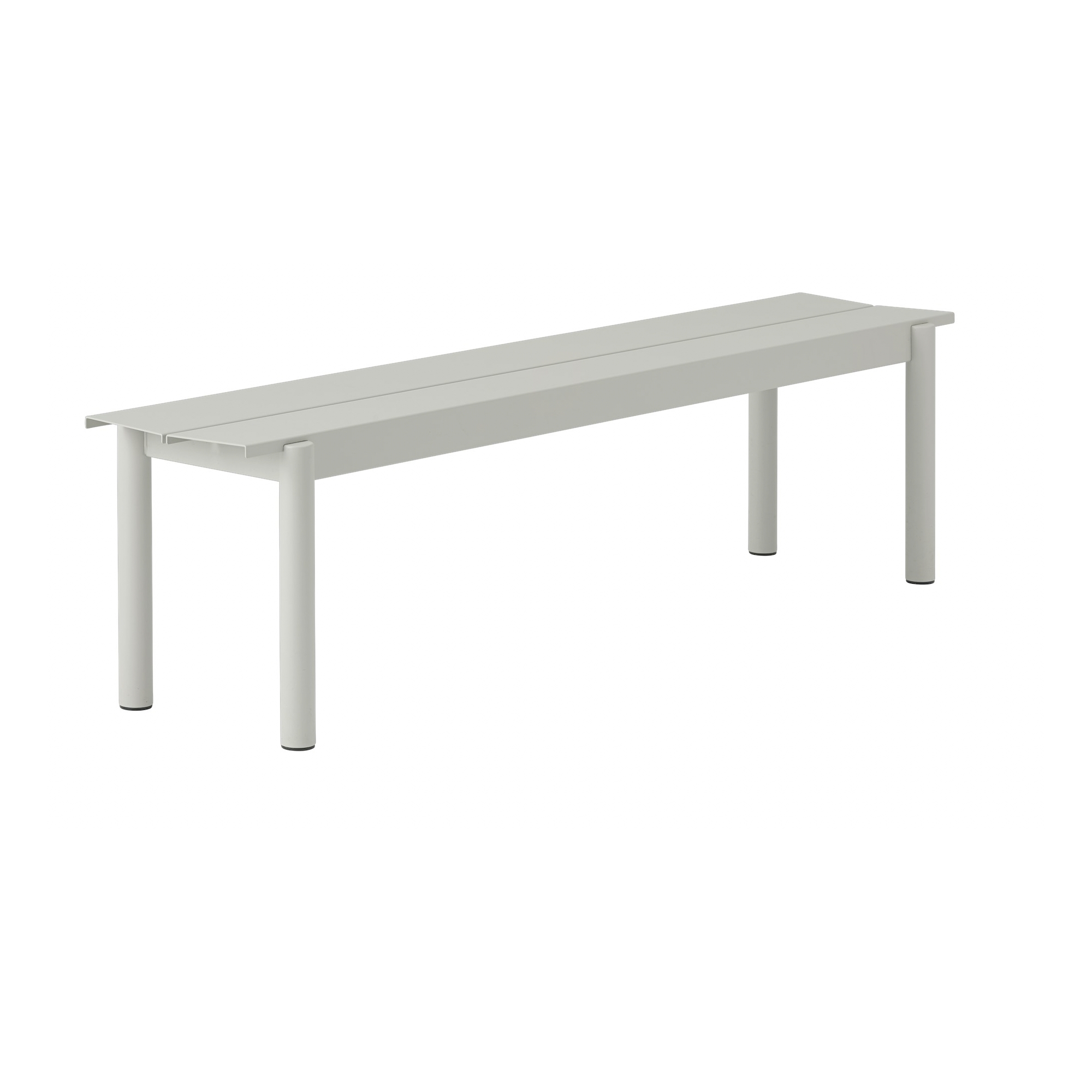 banc 170 gris - Linear Steel - Muuto