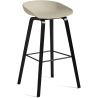 AAS32 Bar stool Pastel green shell + Black stained oak base - HAY