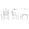 Sauge stained beech - J42 chair - HAY