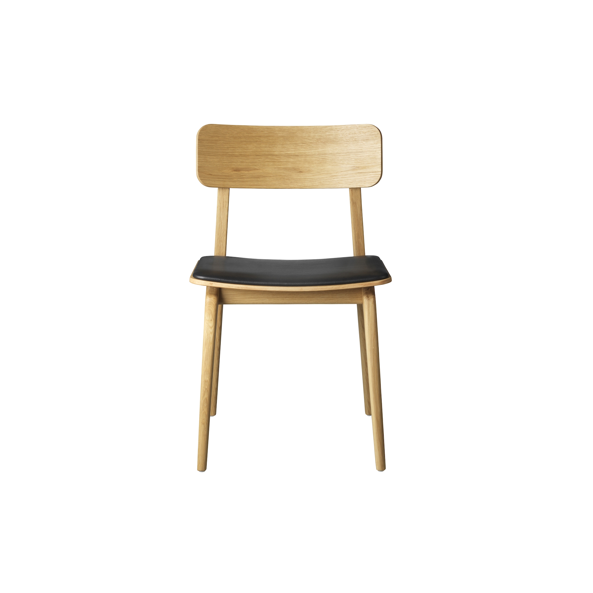 SOLD OUT J175 Åstrup chair– Oak / black leather - FDB Møbler