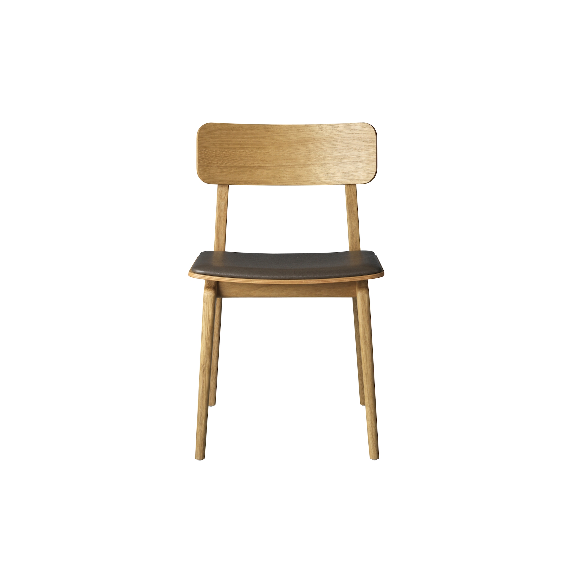 OUT OF STOCK - J175 Åstrup chair – Oak / brown leather - FDB Møbler