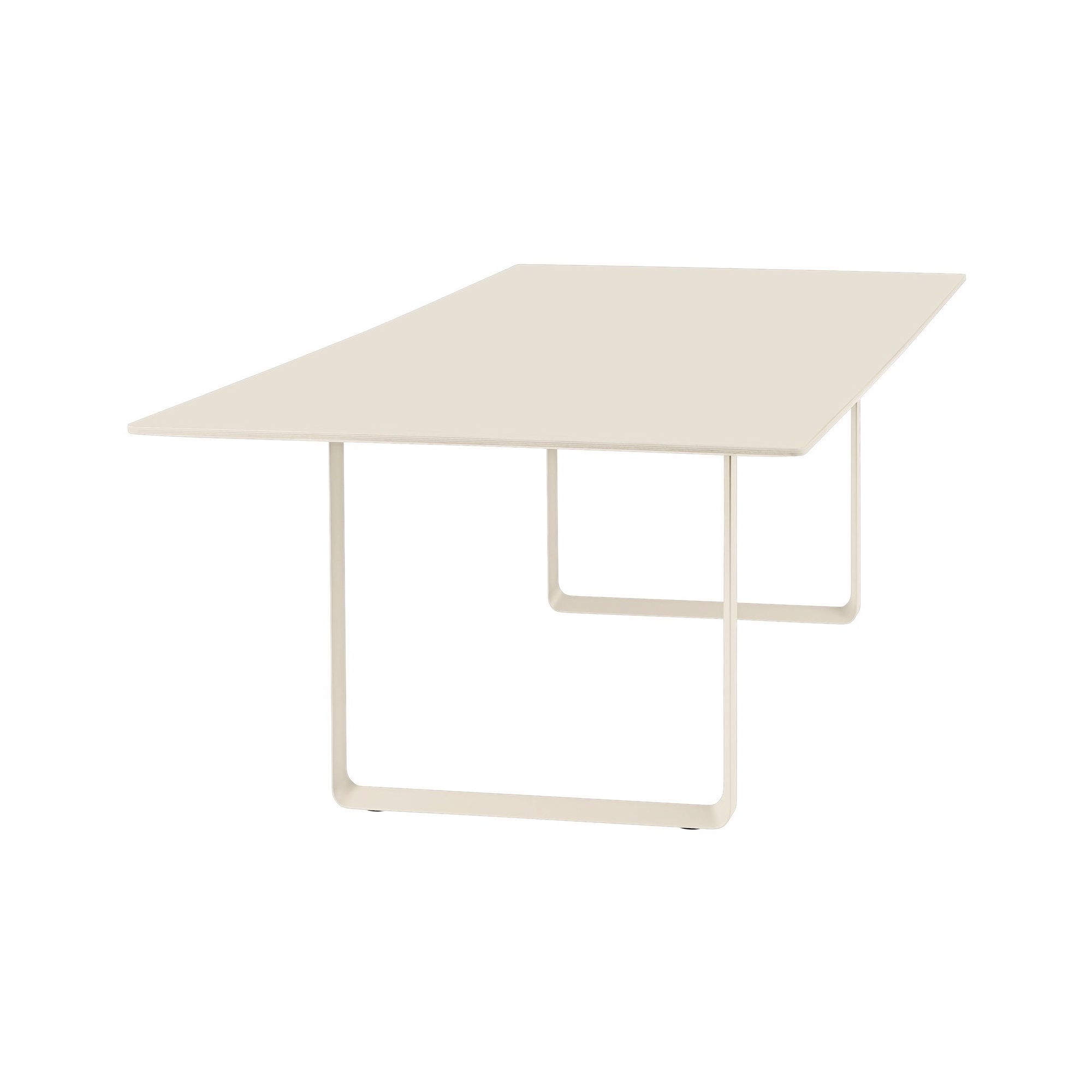 Table 70/70 225x90cm, Plateau stratifié sable – piètement sable - Muuto