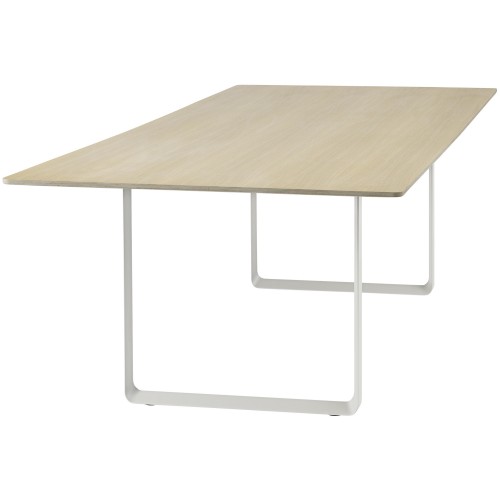 Table 70/70 170x85cm, Plateau placage chêne – piètement blanc - Muuto