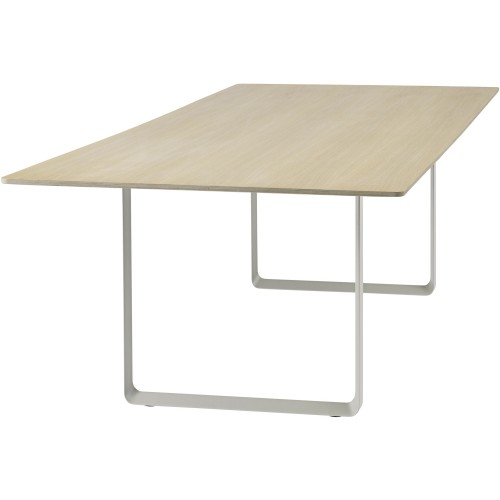 70/70 table 295x108cm, oak veneer table top – grey base - Muuto