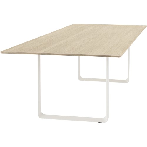 Table 70/70 170x85cm, Plateau chêne massif – piètement blanc - Muuto