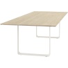 Table 70/70 255x108cm, Plateau chêne massif – piètement blanc - Muuto