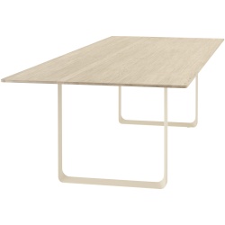 Table 70/70 170x85cm, Plateau chêne massif – piètement sable - Muuto