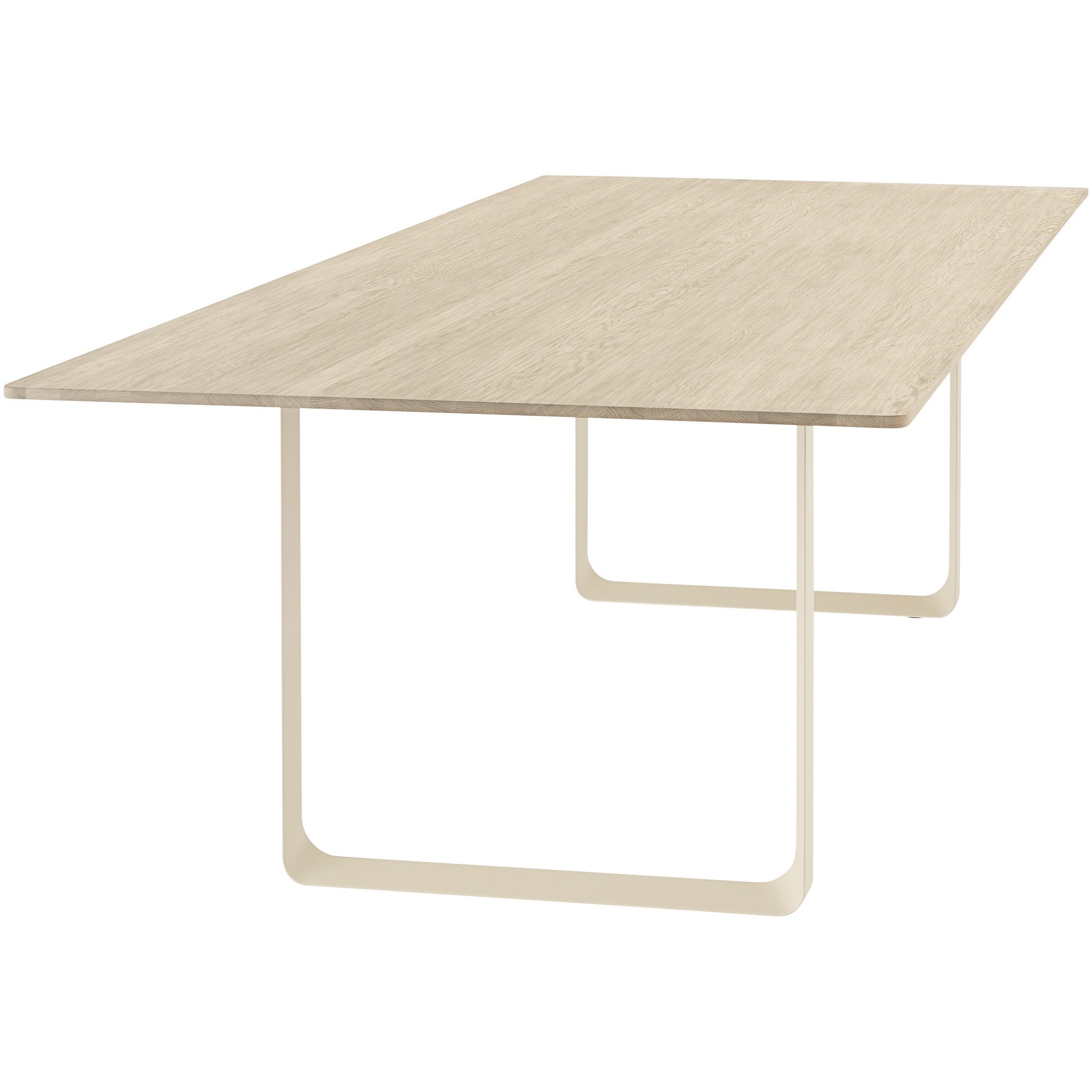 Table 70/70 170x85cm, Plateau chêne massif – piètement sable - Muuto