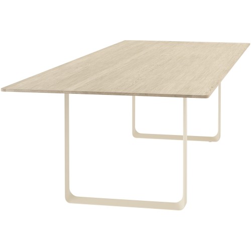 70/70 Table 225x90cm, solid oak table top – sand base - Muuto