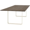 Table 70/70 170x85cm, Plateau chêne fumé massif – piètement sable - Muuto