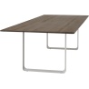 Table 70/70 255x108cm, Plateau chêne fumé massif – piètement gris - Muuto