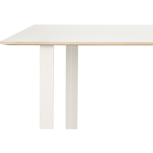 Table 70/70 170x85cm, Plateau stratifié blanc – piètement blanc - Muuto