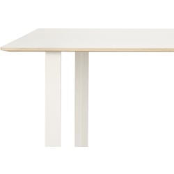 70/70 Table 225x90cm, white laminate table top – white base - Muuto