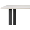 Table 70/70 170x85cm, Plateau stratifié blanc – piètement noir - Muuto