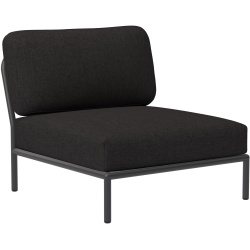 SOLD OUT – Level couch – Lounge chair / central module – Sooty Grey Natté - Houe