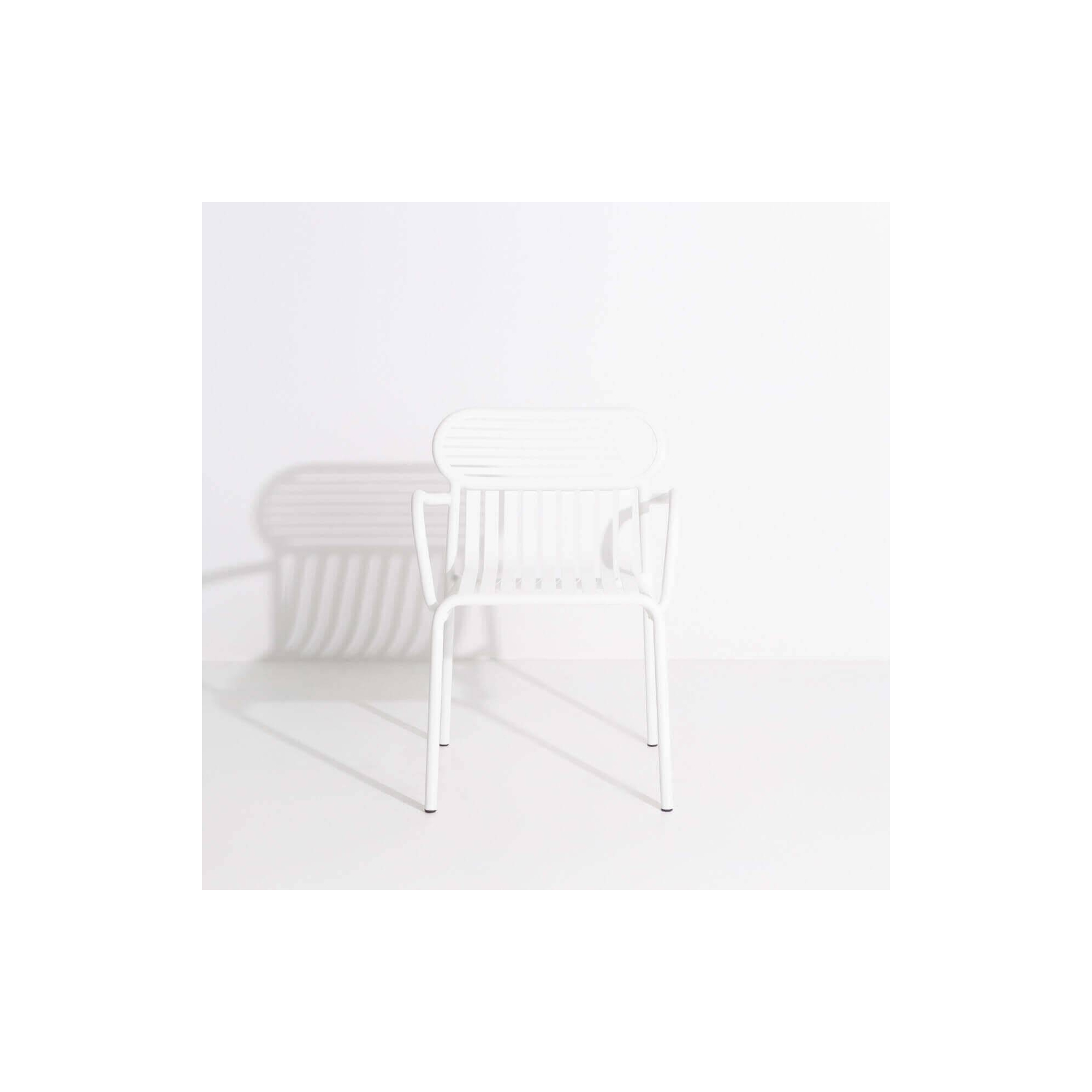 White - Week-End Chair with armrests - Petite Friture