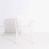 White - Week-End Chair with armrests - Petite Friture