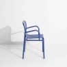 Blue - Week-End Chair with armrests - Petite Friture