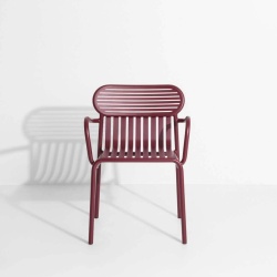 OUT OF STOCK - Burgundy - Week-End Chair with armrests - Petite Friture