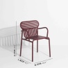 OUT OF STOCK - Burgundy - Week-End Chair with armrests - Petite Friture