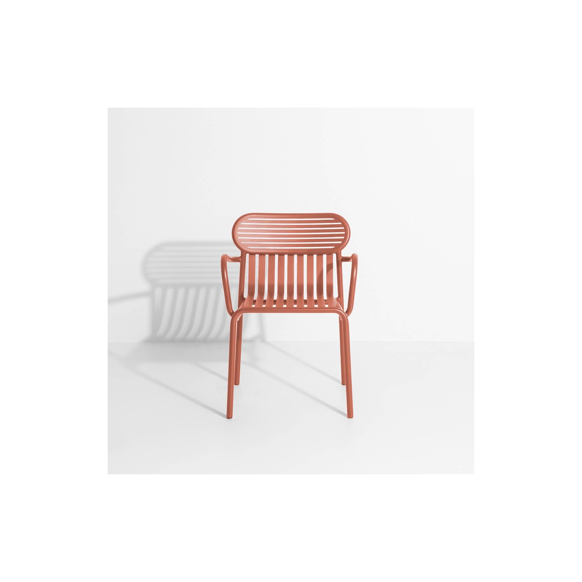 Terracotta - chaise Week-End avec accoudoirs - Petite Friture