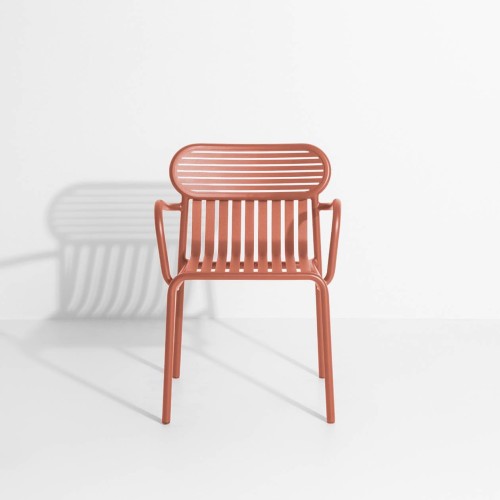 Terracotta - Week-End Chair with armrests - Petite Friture