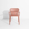 Terracotta - chaise Week-End avec accoudoirs - Petite Friture