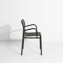 Green glass - Week-End Chair with armrests - Petite Friture