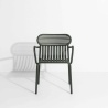 Green glass - Week-End Chair with armrests - Petite Friture