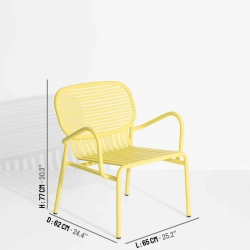 Yellow - Week-End Lounge Chair - Petite Friture