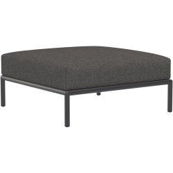 Level 2 sofa – ottoman – dark grey Basic fabric (98) + dark grey base (51) – Houe