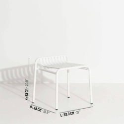 Blanc – Tabouret Week-End - Petite Friture