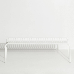 White – Bench Week-End w/o backrest – 121 x 48 x H53 cm - Petite Friture