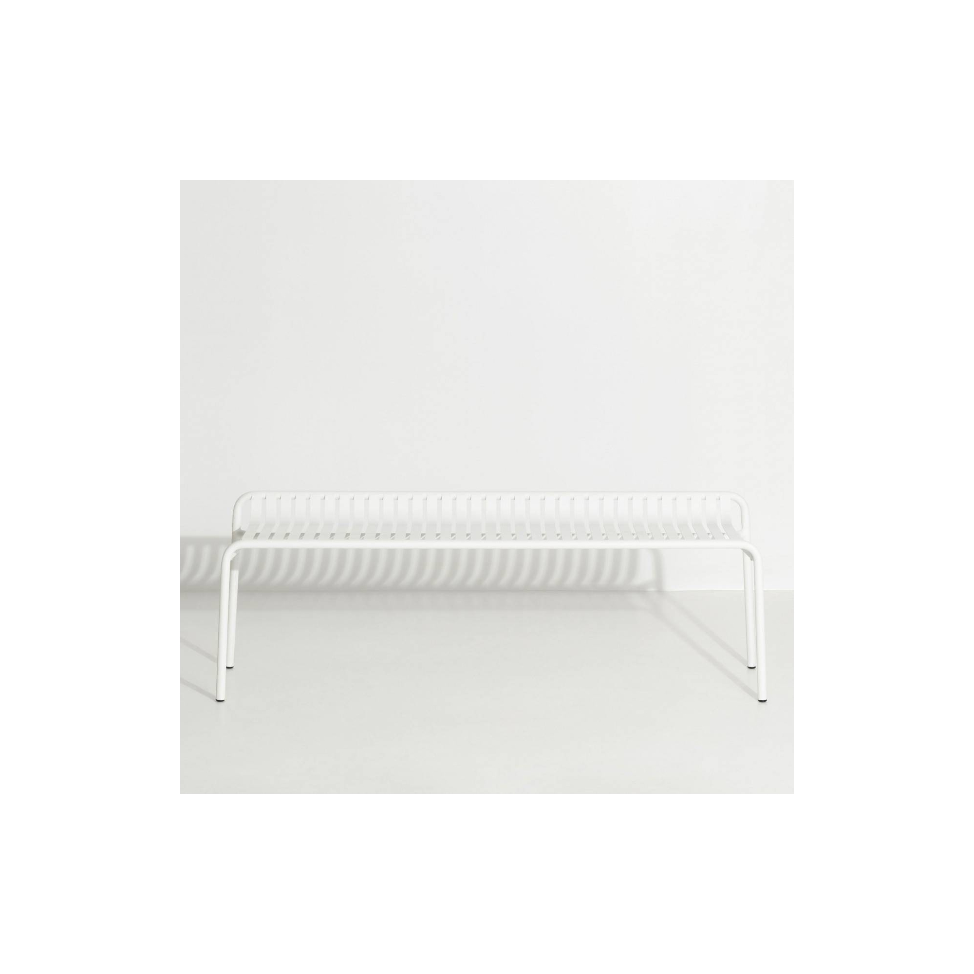 Blanc – Banc Week-End sans dossier – 121 x 48 x H53 cm - Petite Friture