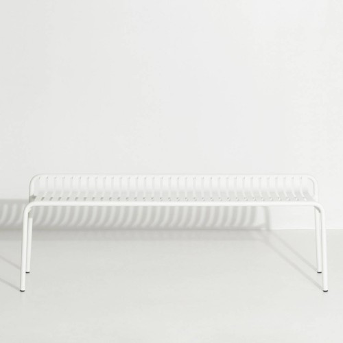 White – Bench Week-End w/o backrest – 121 x 48 x H53 cm - Petite Friture