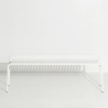 White – Bench Week-End w/o backrest – 121 x 48 x H53 cm - Petite Friture