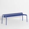 Bleu – Banc Week-End sans dossier – 121 x 48 x H53 cm - Petite Friture