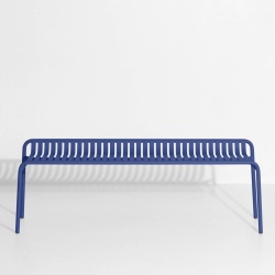 Bleu – Banc Week-End sans dossier – 121 x 48 x H53 cm - Petite Friture