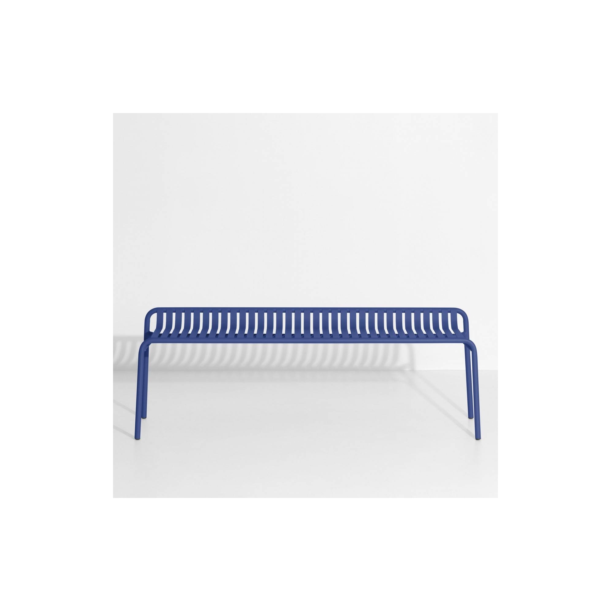 Bleu – Banc Week-End sans dossier – 121 x 48 x H53 cm - Petite Friture