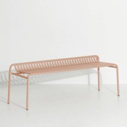 Blush – Bench Week-End w/o backrest – 121 x 48 x H53 cm - Petite Friture