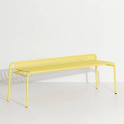 Jaune – Banc Week-End sans dossier – 121 x 48 x H53 cm - Petite Friture