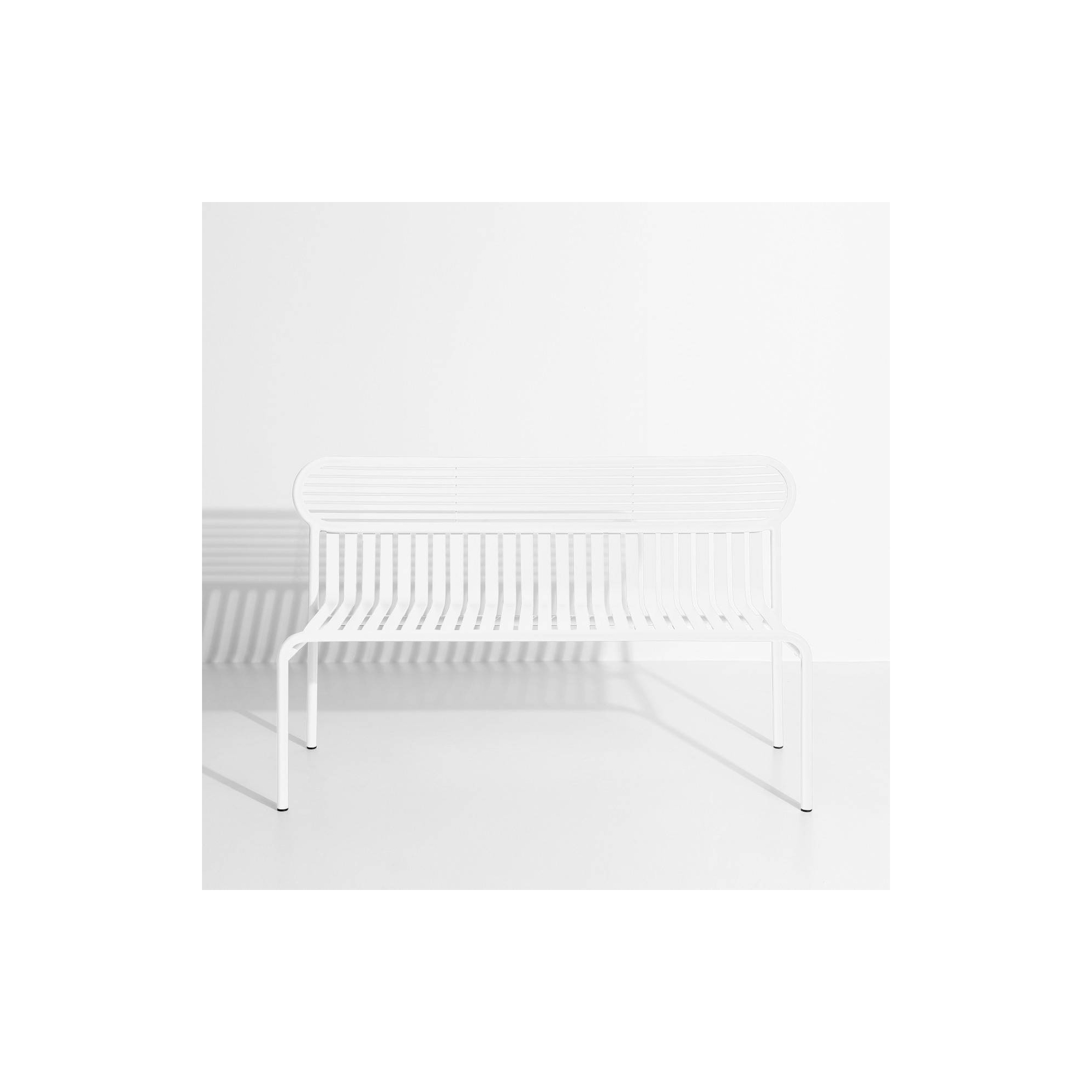 Blanc – Banc Week-End – 121 x 49 x H77 cm - Petite Friture